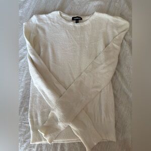 Express White Sweater Small